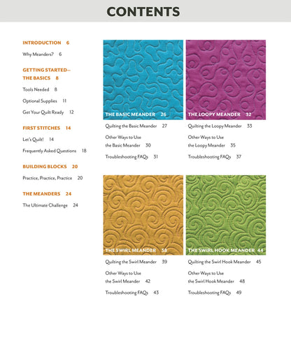 Free Motion Meandering - A beginner's Guide to Machine Quilting