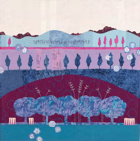 Art Quilt Collage - A creative Journey in Fabric,Paint & Stitch by Deborah Boschert
