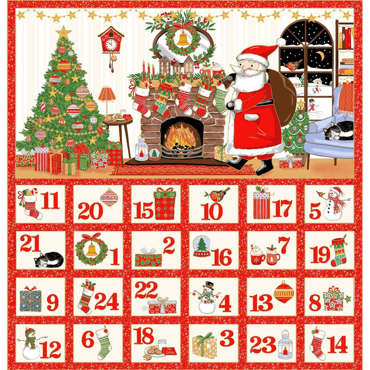 Jolly St Nick Advent  - Advent Calendar by Makower