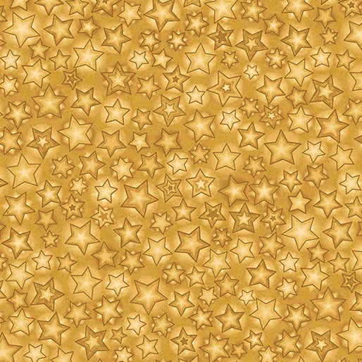 12 Days of Christmas  by Nancy Halvorsen  for Benartex -Starry Skies  Gold