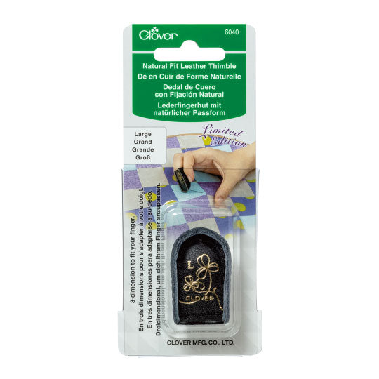 Clover Natural Fit Leather  Thimble (Large) - 6040