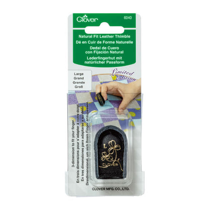 Clover Natural Fit Leather  Thimble (Large) - 6040