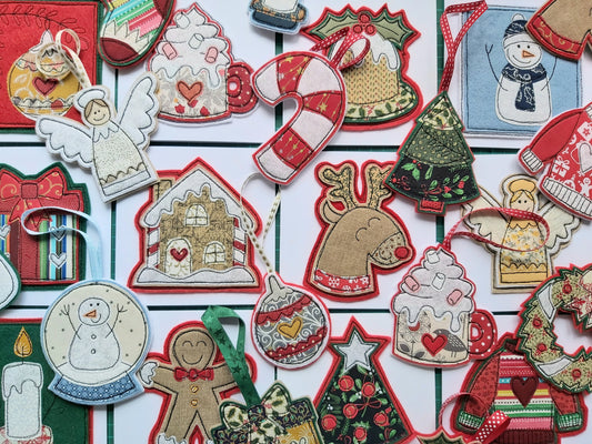 15/10/25 Christmas cards and Decorations. A  freemotion embroidery workshop with Caroline Michelle 10.00 -4.00pm