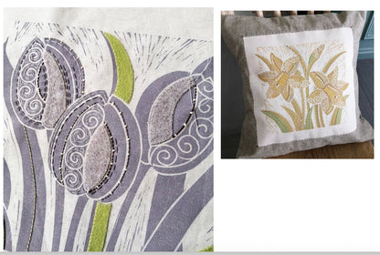 28/02/26  Spring Flowers  - Workshop with Louise Nichols *Suitable for Beginners  (Sewing machine not required but might be handy) - 10am to 4pm