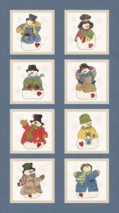 Friends and Flakes  Panel by PATRICIA SANABRIA-FRIEDERICH for Marcus Fabrics