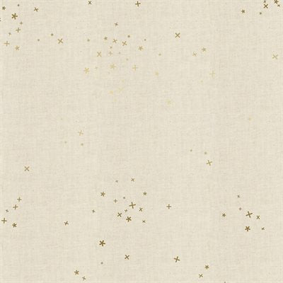 Cotton + Steel Basics By Cotton + Steel – for Moda - Freckles – Unbleached Metallic