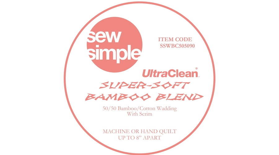 Sew Simple - Bamboo/Cotton Blend  Wadding  Pre-Cut Pack 3m x 90"