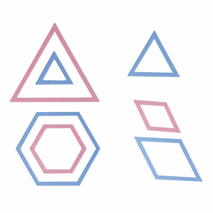 Clover Patchwork Templates - Triangles  and Hexagons