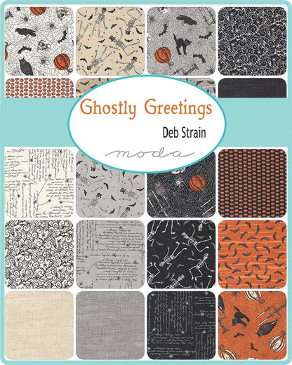 Ghostly Greetings   5" Charm Pack  by Deb Strain   for Moda