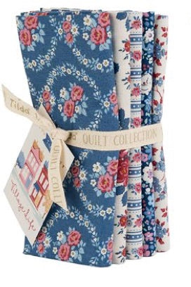 Fat Quarter Bundle - Village Life - Blue