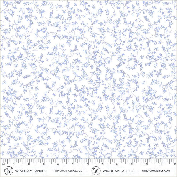 China  Blue  by Whistler Studio for Windham  - Flowing Vine Soft Blue