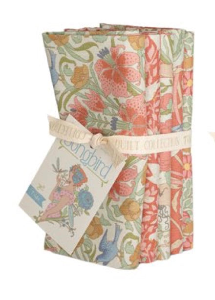 Fat Quarter Bundle - Tilda Songbird - Coral
