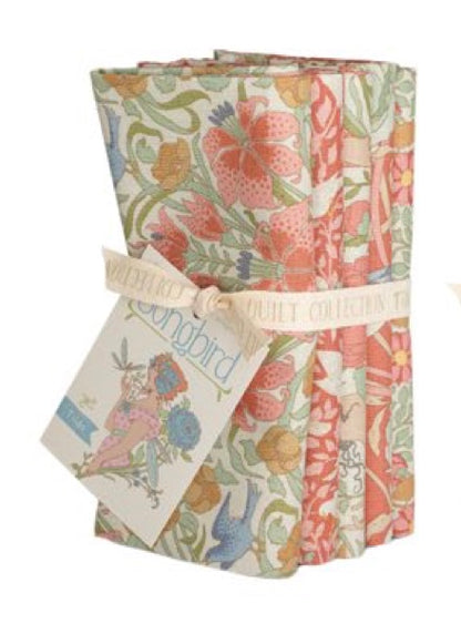Fat Quarter Bundle - Tilda Songbird - Coral