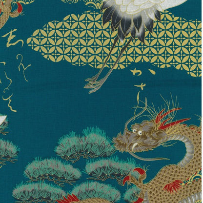 Daigo by Nutex - 61550 3-Teal/Gold /Metallic £1.50/10cm