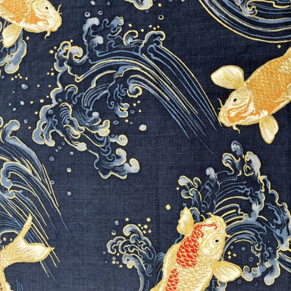 Abiko by Nutex - 66130 1-Blue/Gold /Metallic £1.50/10cm