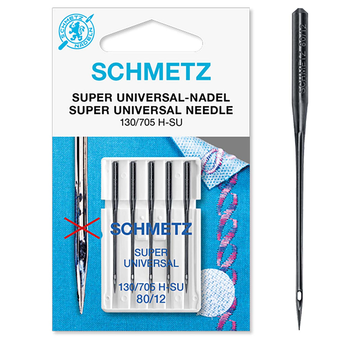 Schmetz Machine Needles Super Universal Black 80/12