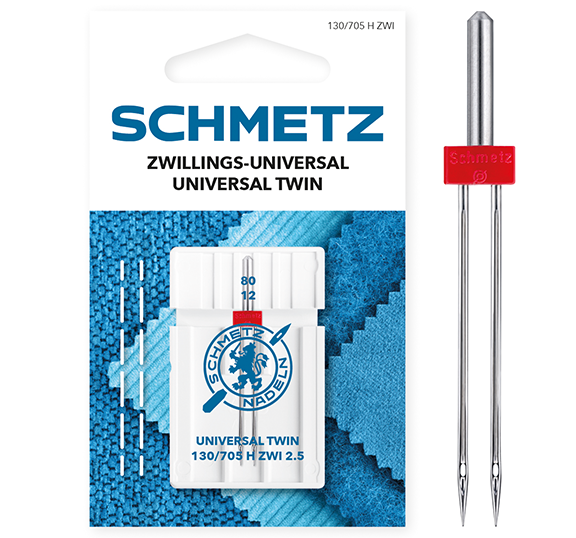 Schmetz Machine  Needles: Universal Twin: 80(12) 2.5Mm