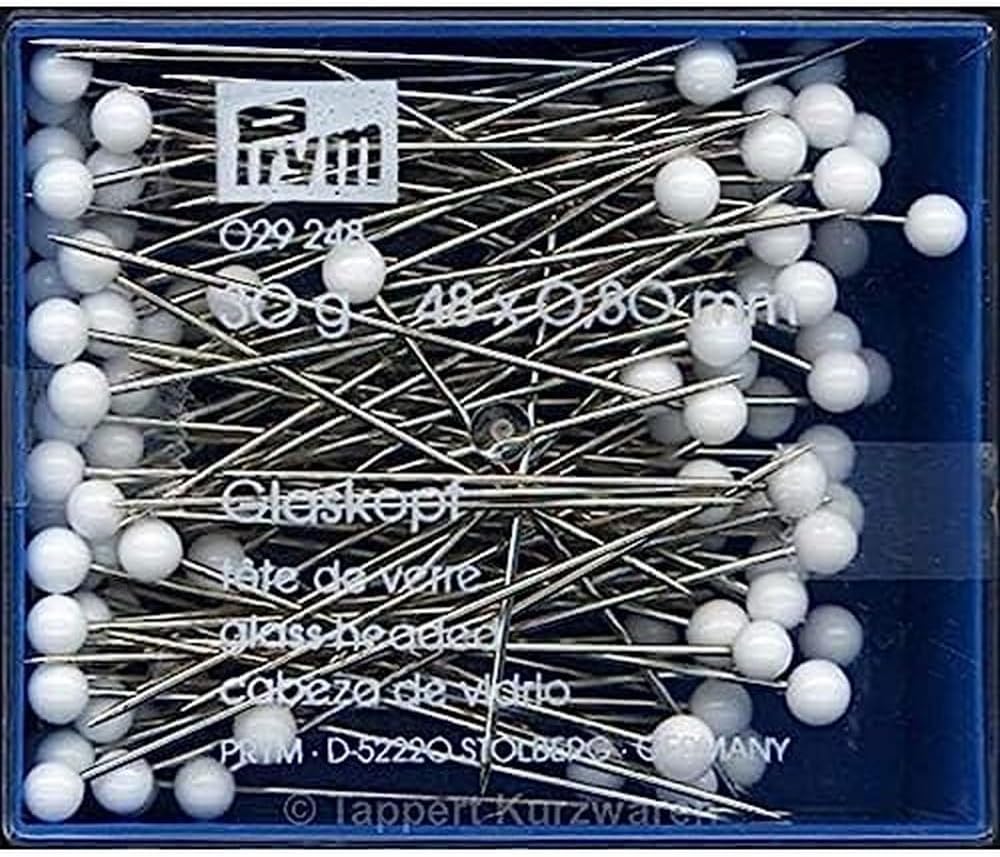 Prym Glass-Headed Pins - 30mm x 0.80mm   029 248