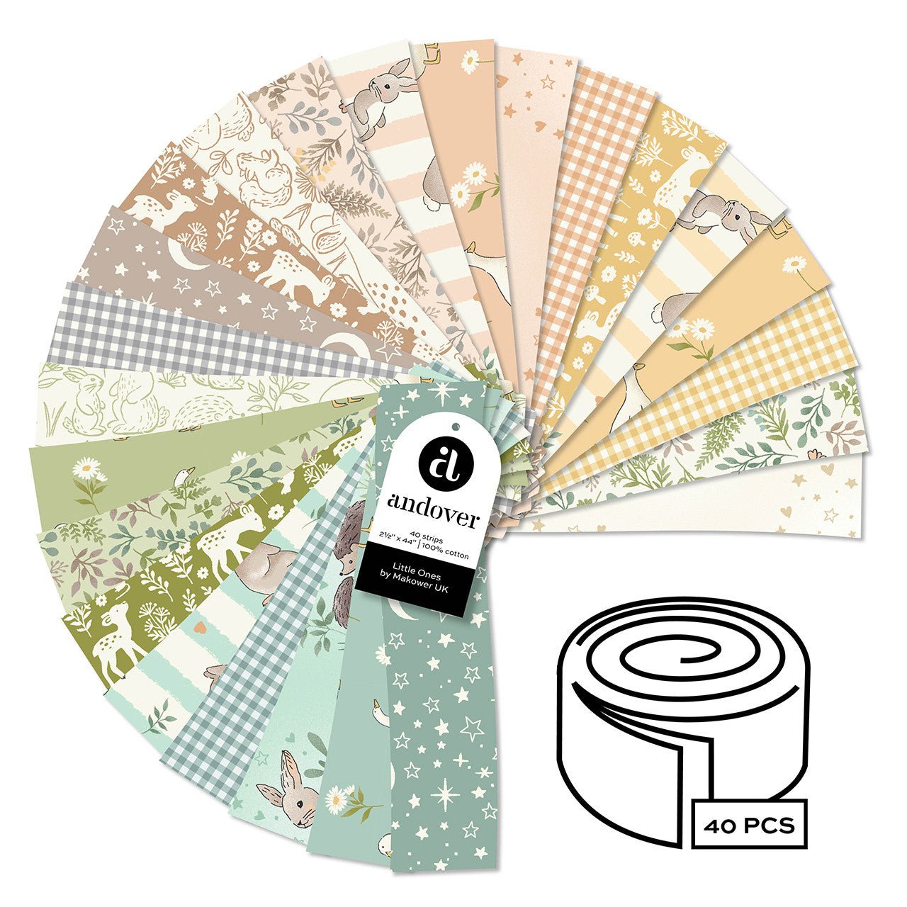 Little Ones 2.5" Strips by  Makower