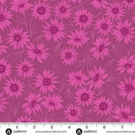Color Me Whispered by Stephanie Organes Marguerite  Mist Magenta