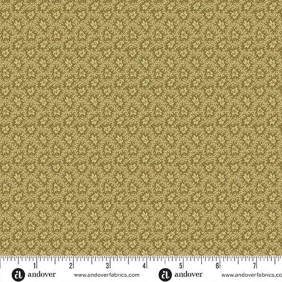 Madison Manor Revisited by Jo Morton for Makower - Tossed Flower Green