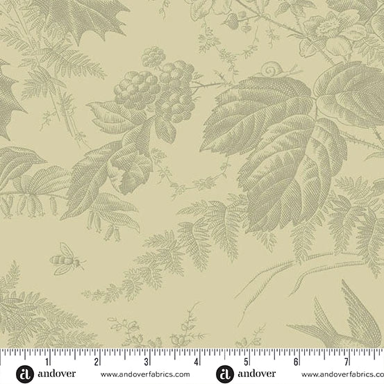 Vermont by Landry Basket Quilts for Andover Fabrics - Limestone