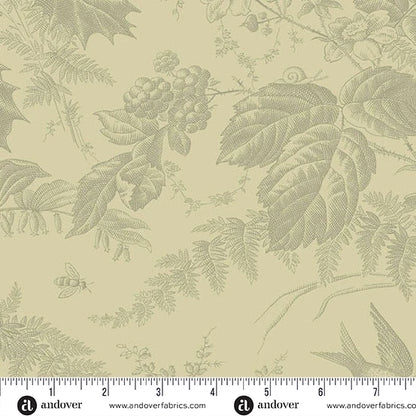 Vermont by Landry Basket Quilts for Andover Fabrics - Limestone