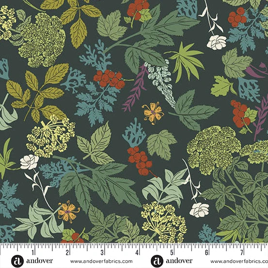 Nordic Summer by Gudrun Erla of GE Designs Wild Flora Deep Water