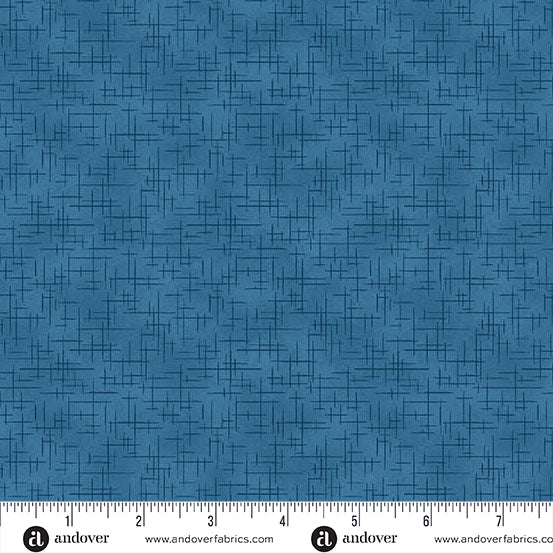 Retro Stitch  by Makower -Indigo B