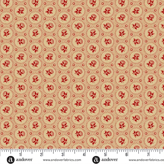 Trunk Treasures by Jo Morton Medallion Rose Crimson