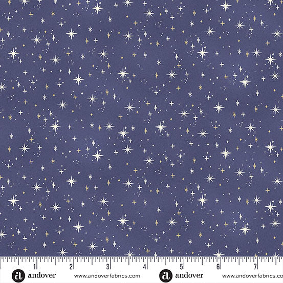 Charmed by Makower Shimmer Blue 200-B