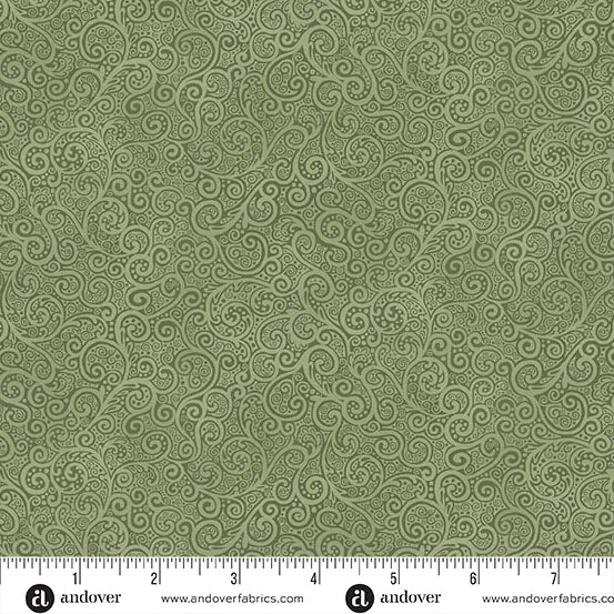 Kindred by Makower UK - Scroll Green