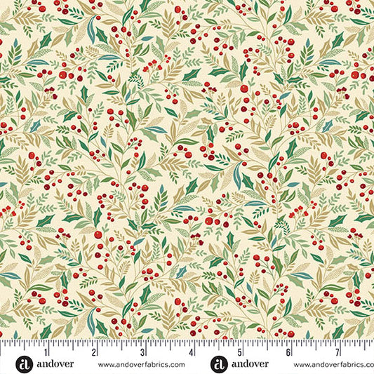Adorn by Makower Holly Cream 214-Q