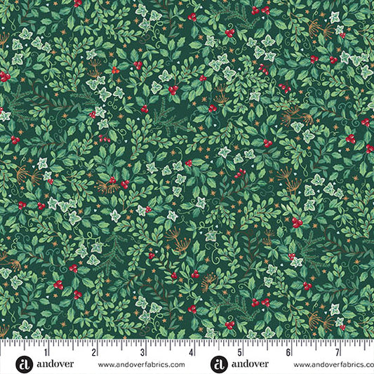 Country Christmas by Makower Evergreen Green 234-G