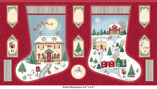 Country Christmas by Makower Stocking Multi 239-1
