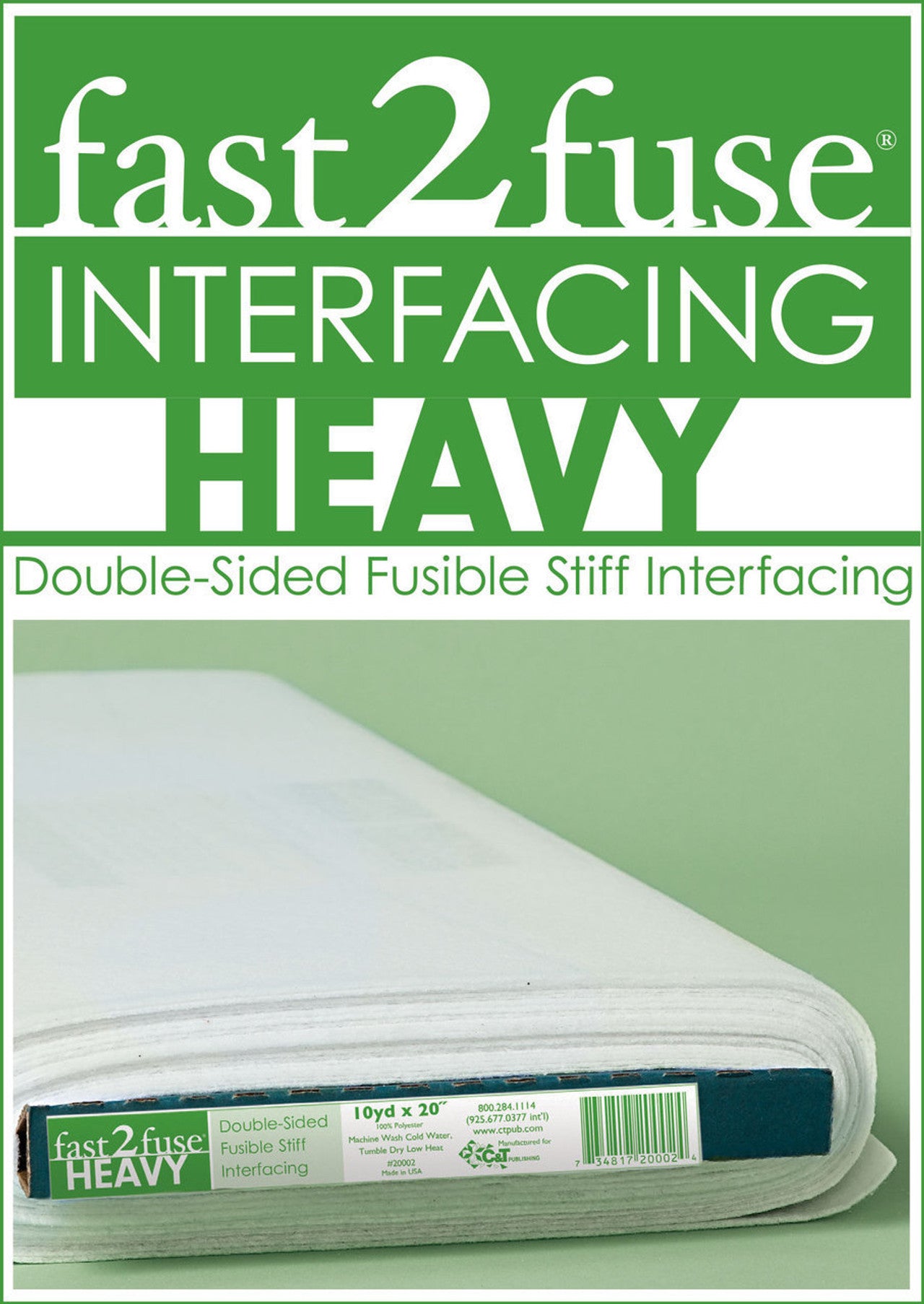 Fast2Fuse  Heavy  - Double-Sided Fusible Interfacing - F2F-20002