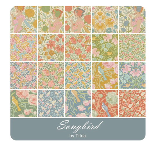 Fabric Roll - Tilda Songbird - 40pcs
