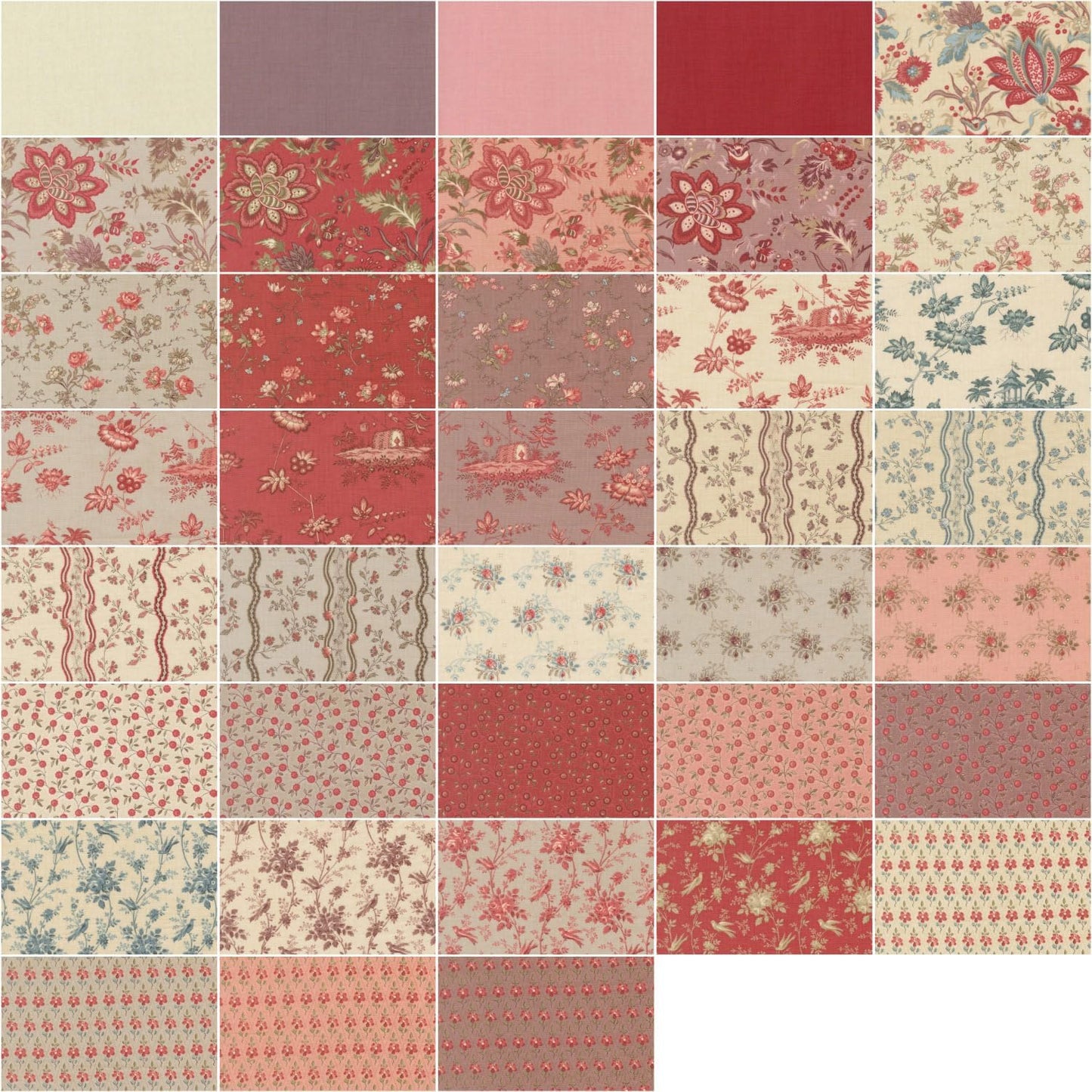 Jelly Roll - Fleur De Paris  by  French General  for Moda 13990JR
