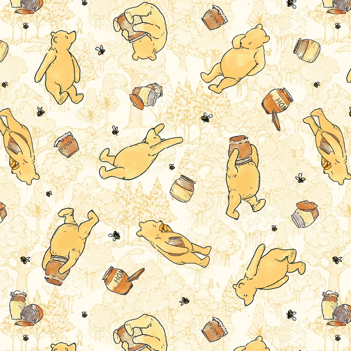 Winnie the Pooh- Yellow Bears by W.A.Dodge for Studio E