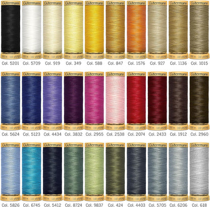Gutermann Creativ Cotton Box - 30 50wt cotton threads