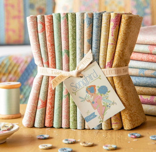 Fat Quarter Bundle - Tilda Songbird - Lila and Stella Blenders