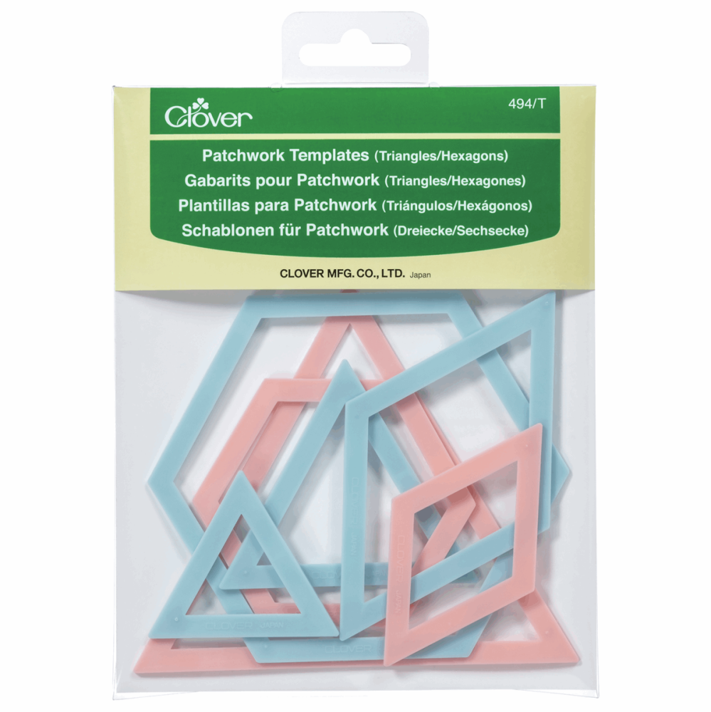 Clover Patchwork Templates - Triangles  and Hexagons