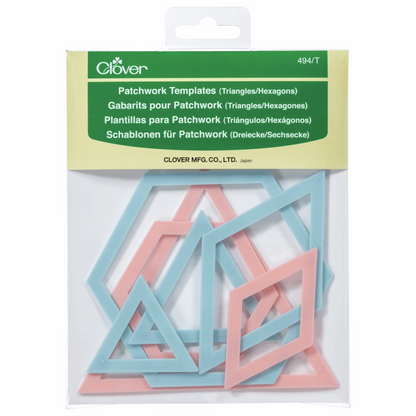 Clover Patchwork Templates - Triangles  and Hexagons