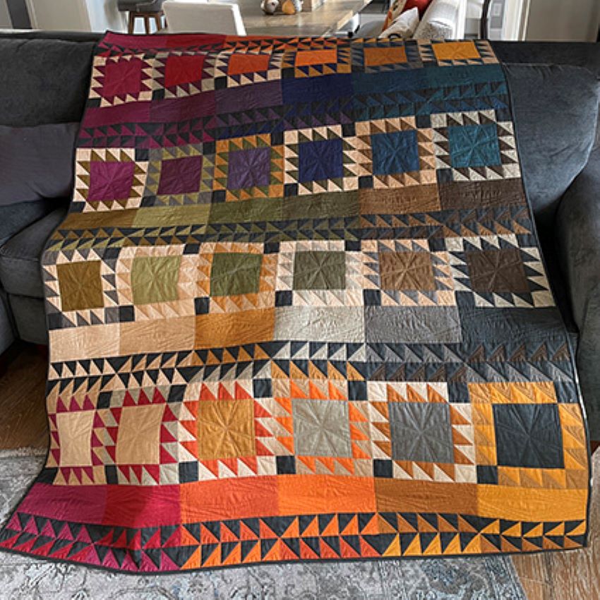Cottage Cloth Artisan Blanket Quilt Pattern by Renée Nanneman - Free Download
