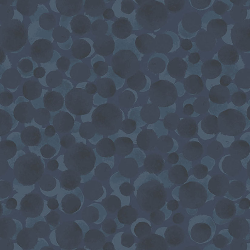 Bumbleberries Flannel by Lewis and Irene - Indigo BBF19