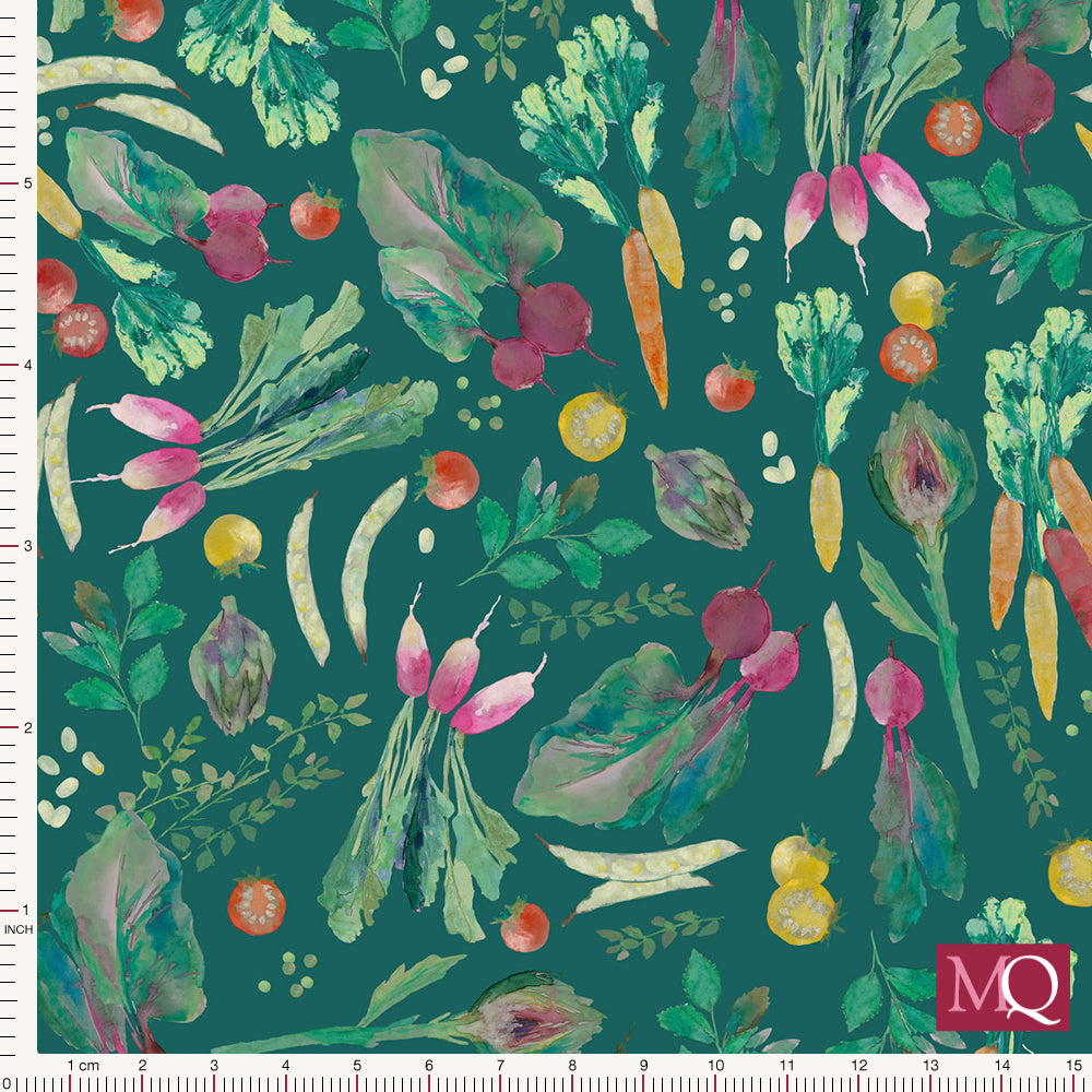 Vegetable Patch by Bluebellgray for Lewis and Irene - Vegetable Patch Teal