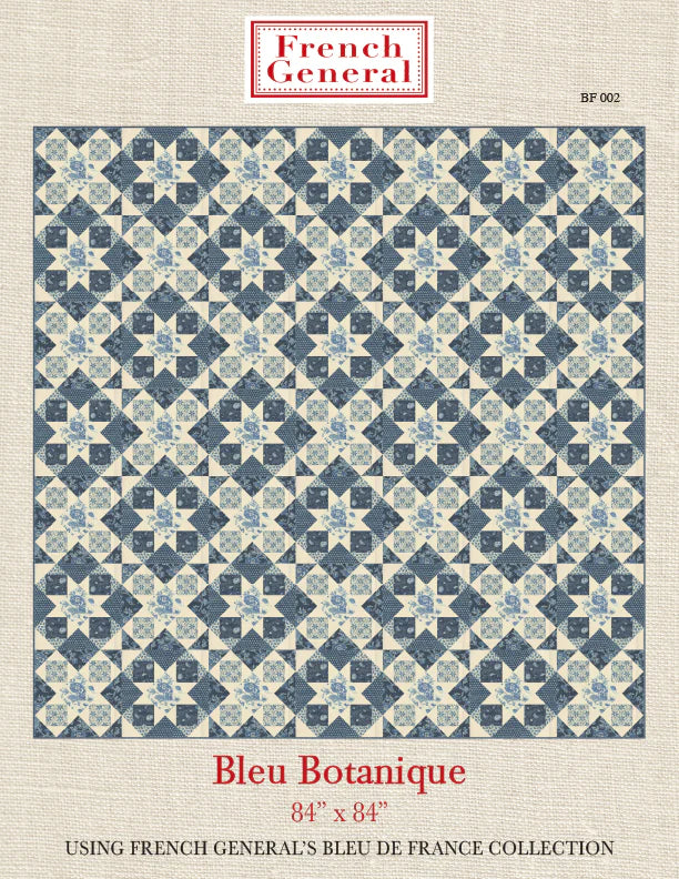 Bleu Botanique - Pattern From French General