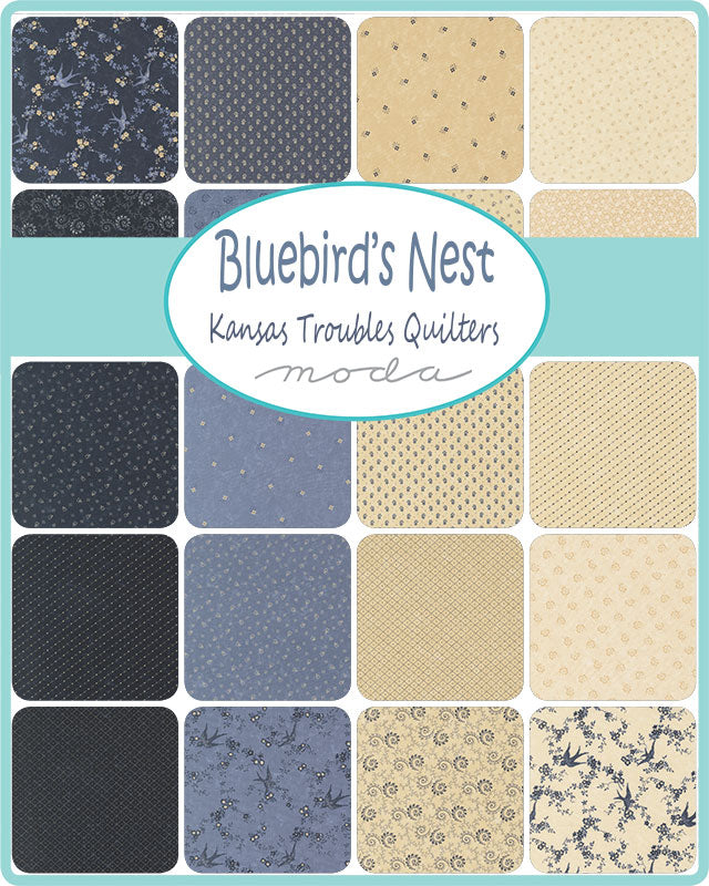 5" Charm Pack Bluebird's Nest by Kansas Troubles for Moda