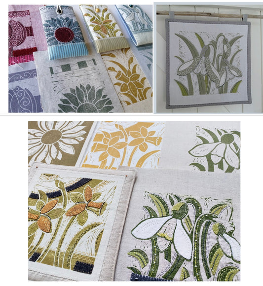 28/02/26  Spring Flowers  - Workshop with Louise Nichols *Suitable for Beginners  (Sewing machine not required but might be handy) - 10am to 4pm