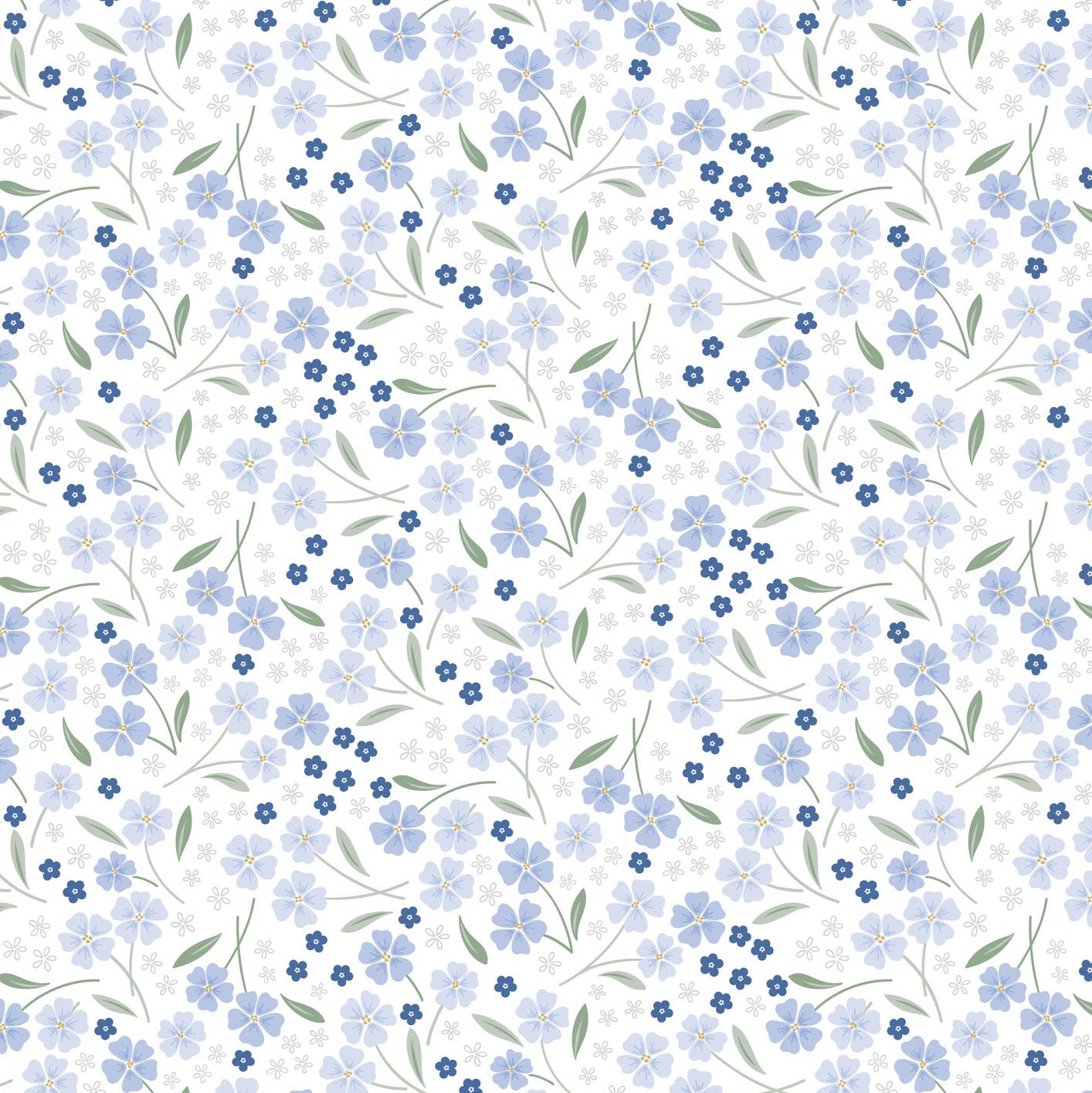 Forever Blooms by Cassandra Connolly for Lewis and Irene  - Forevermore White CC64.1